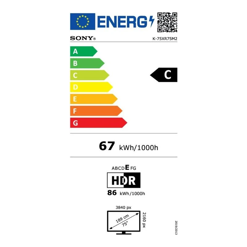 SONY BRAVIA 7 II K-75XR75M2PB TRUE RGB MINI LED TV