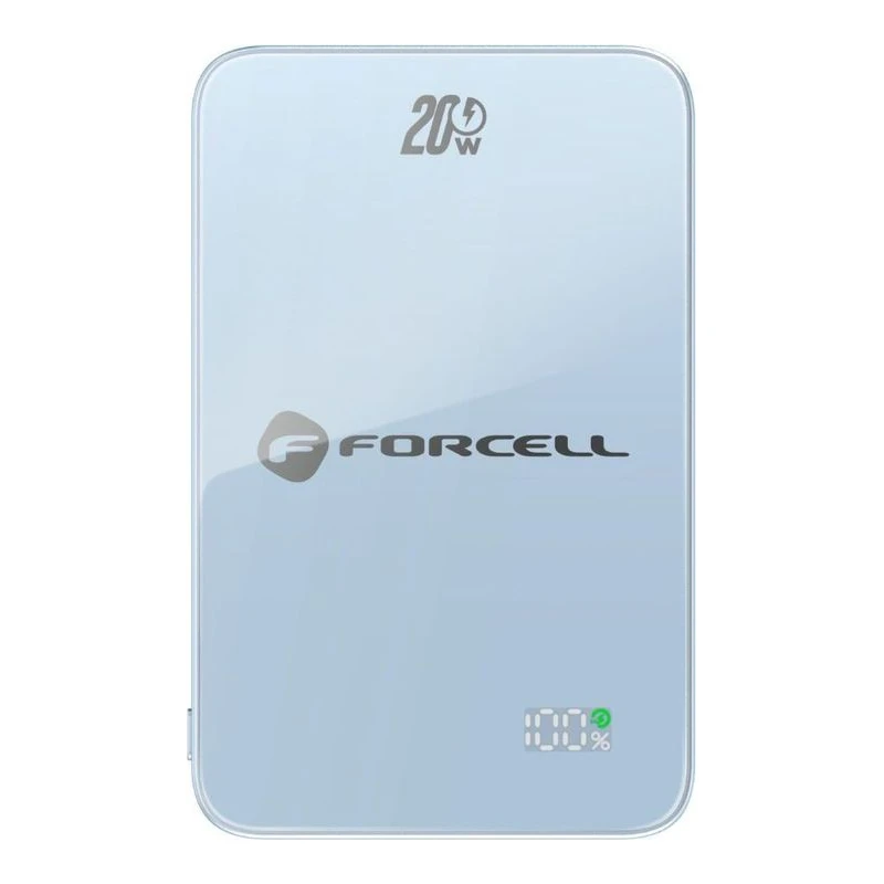 FORCELL LUXE SLIM MAGSAFE ВЪНШНА БАТЕРИЯ 10000MAH СИНЬО