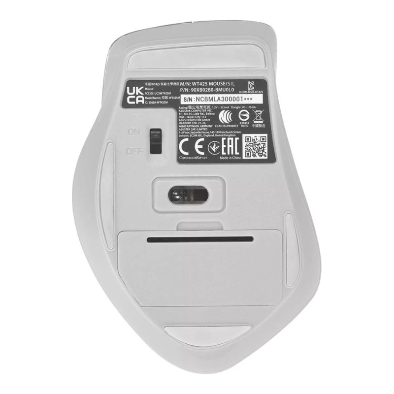 ASUS БЕЗЖИЧНА МИШКА WT425 FOG SILVER