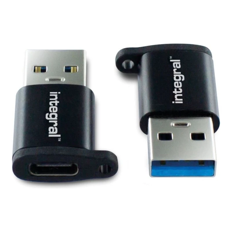 INTEGRAL TYPE-C TO TYPE-A ADAPTER TWIN PACK