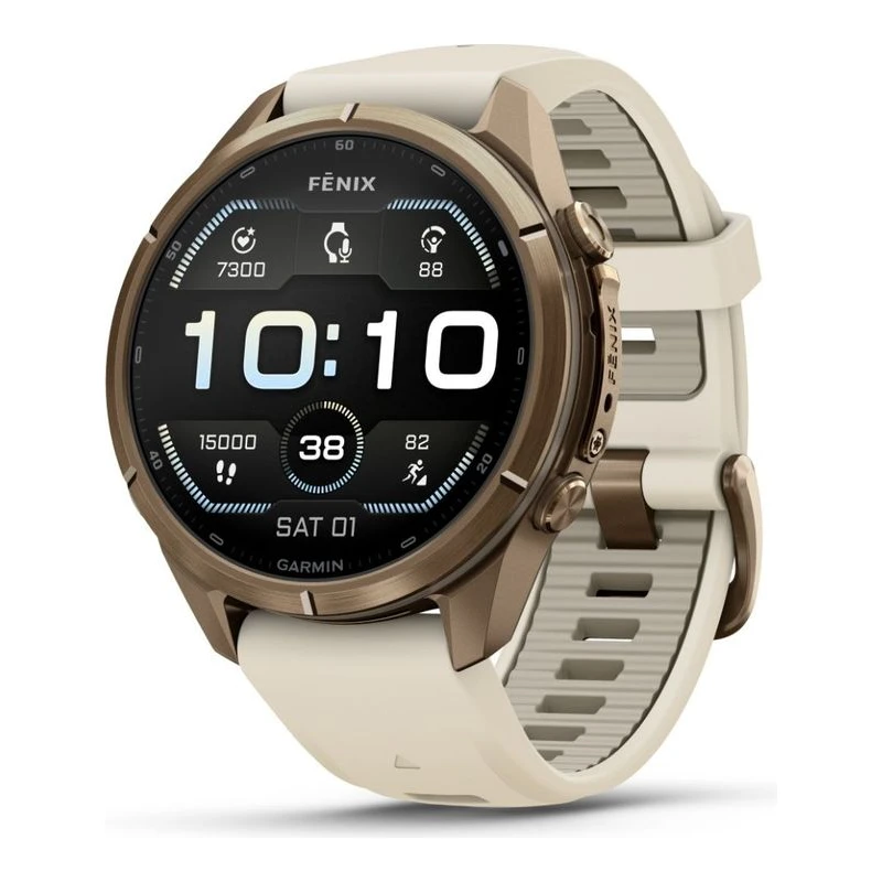 GARMIN WATCH FENIX 9 PRO 43 MM GOLD TIT CREAM/GRAY