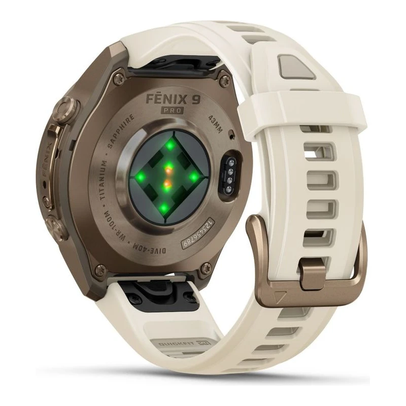 GARMIN WATCH FENIX 9 PRO 43 MM GOLD TIT CREAM/GRAY