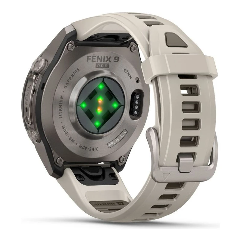 GARMIN WATCH FENIX 9 PRO 43 MM  TIT GRAY/SANDSTONE