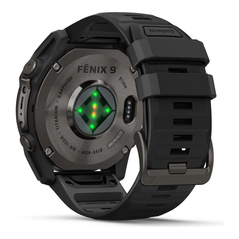 GARMIN WATCH FENIX 9 51 MM DLC TITANIUM BLACK
