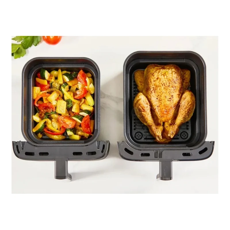 TEFAL EY7568E0 DOUBLE STACK 6L GENIUS+ACC BLK