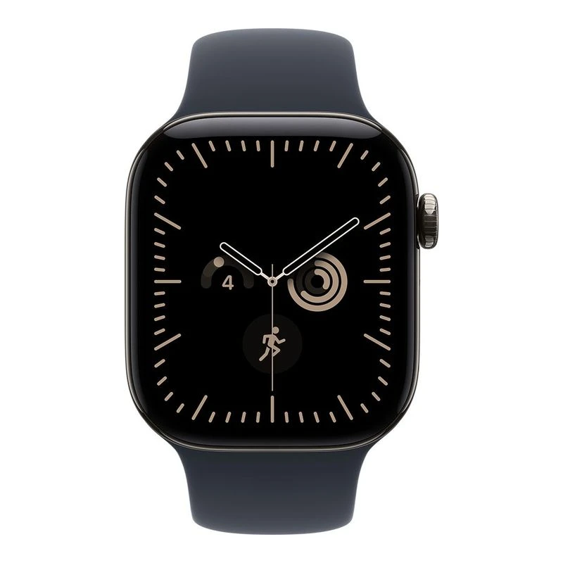 APPLE WATCH 12 CELL 42MM NATURAL TIT / NAVY BLUE SPORT M/L