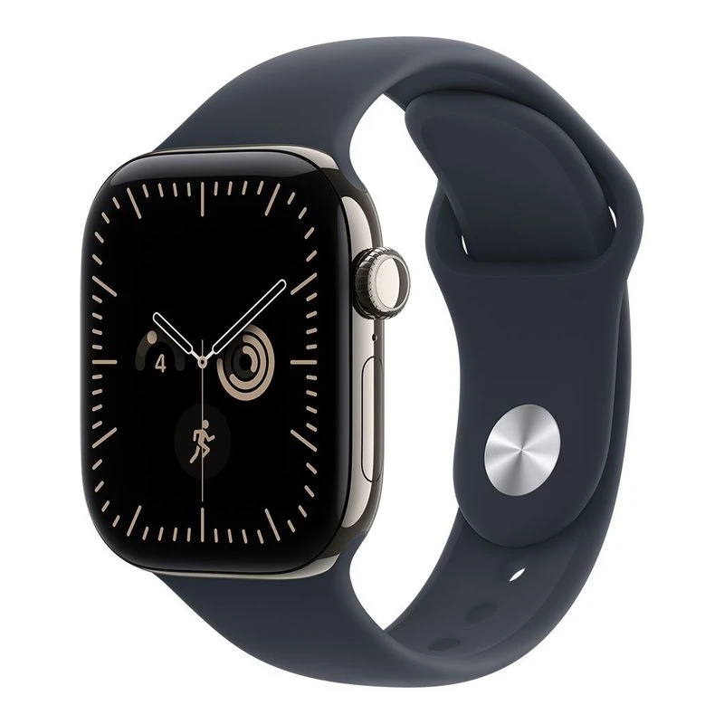 APPLE WATCH 12 CELL 42MM NATURAL TIT / NAVY BLUE SPORT M/L