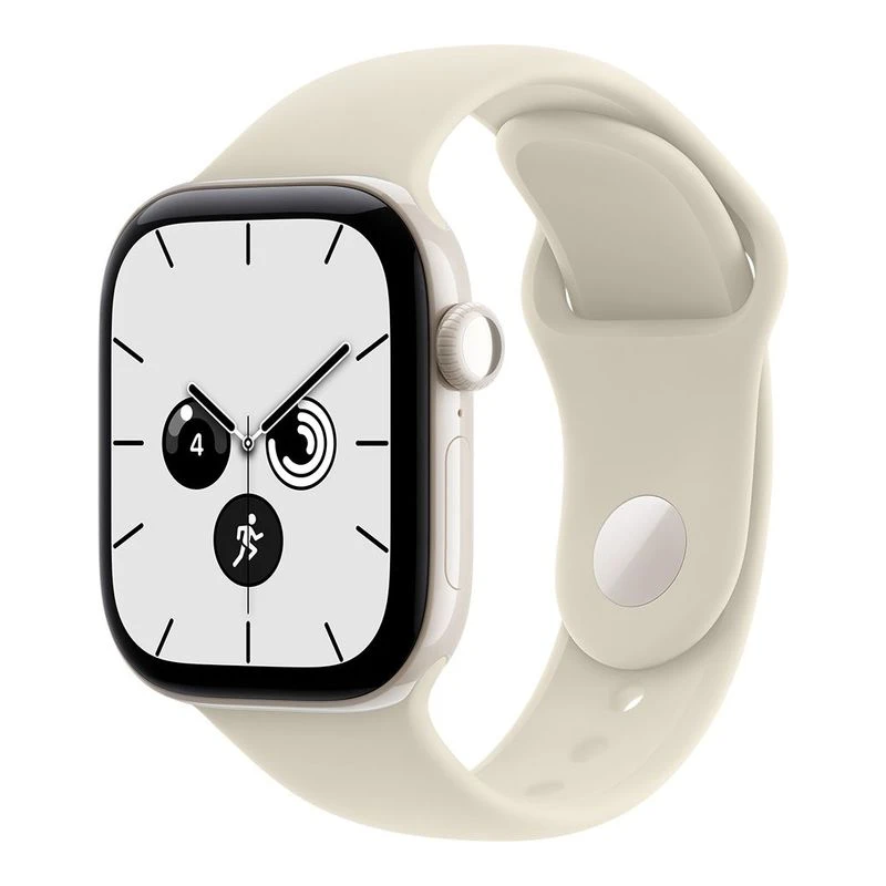 APPLE WATCH 12 CELL 42MM PEARL WHITE CERAMIC/SAND SPORT M/L