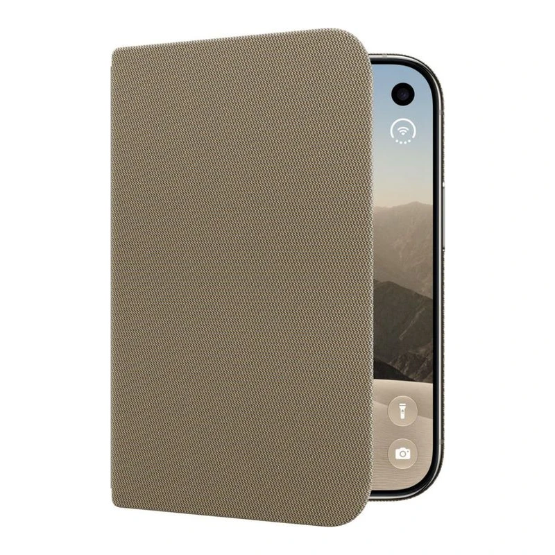 APPLE IPHONE&nbsp;DUO MKR64ZM/A&nbsp;FOLIO WITH KICKSTAND TAUPE