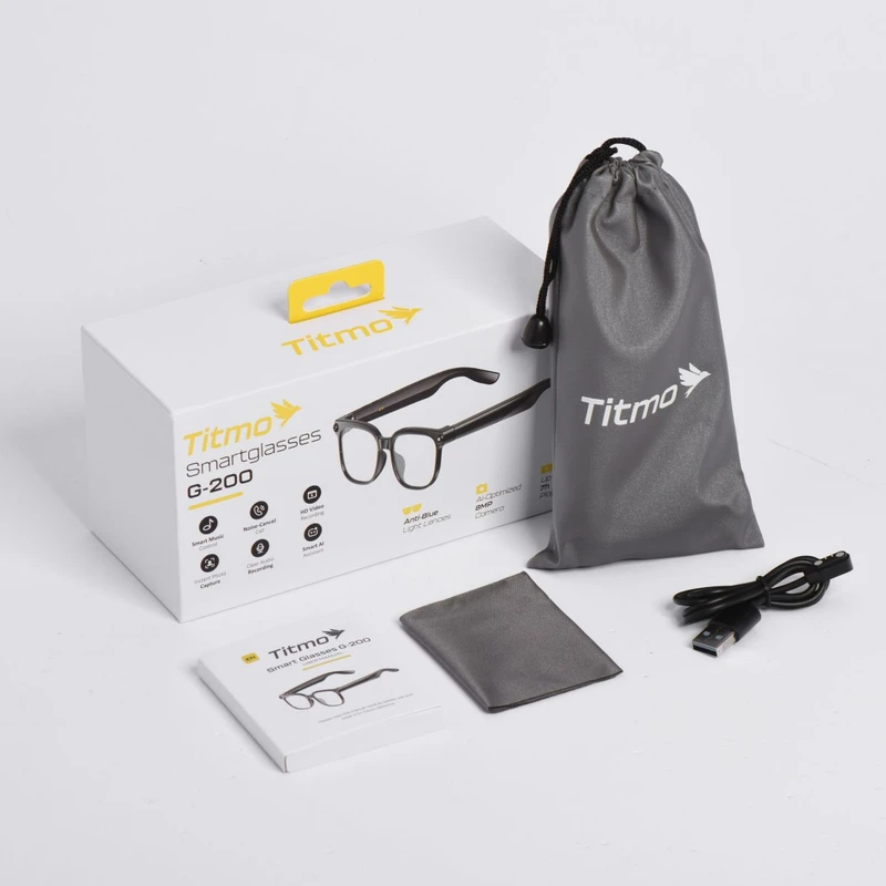 TITMO G200 AI SMART GLASSES Transparent