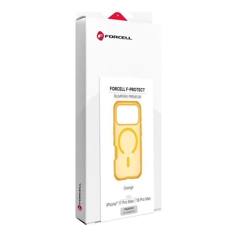 FORCELL КАЛЪФ BUMPER X MAGSAFE ЗА IPHONE 18/17PRO MAX ОРАНЖ