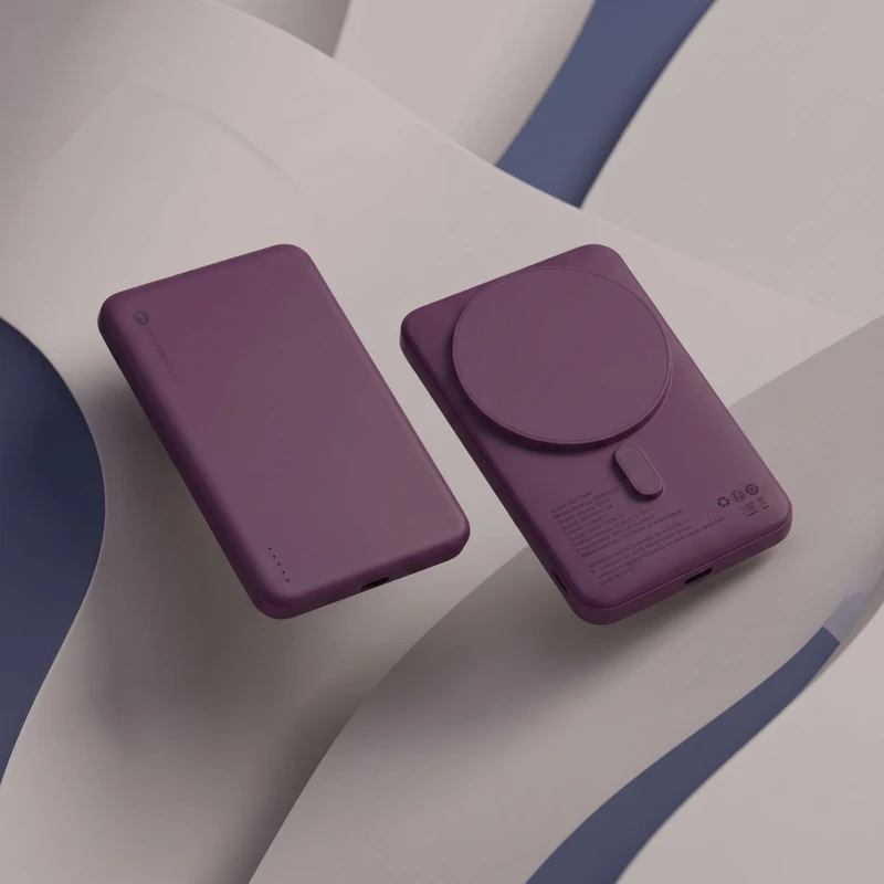 FORCELL ВЪНШНА БАТЕРИЯ SLIM MAGSAFE QUICK 5000MAH БОРДО