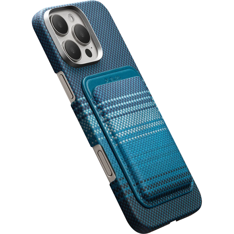 PITAKA MWW2403 MAGSAFE WOVEN WALLET MOONRISE