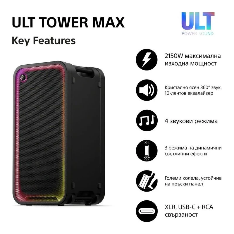 SONY SRS-ULT3000 TOWER MAX AUDIO SYSTEM
