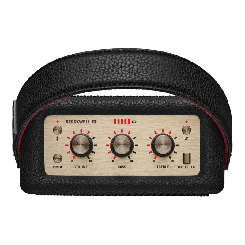 MARSHALL STOCKWELL III PORTABLE SPEAKER BLACK AND BRASS