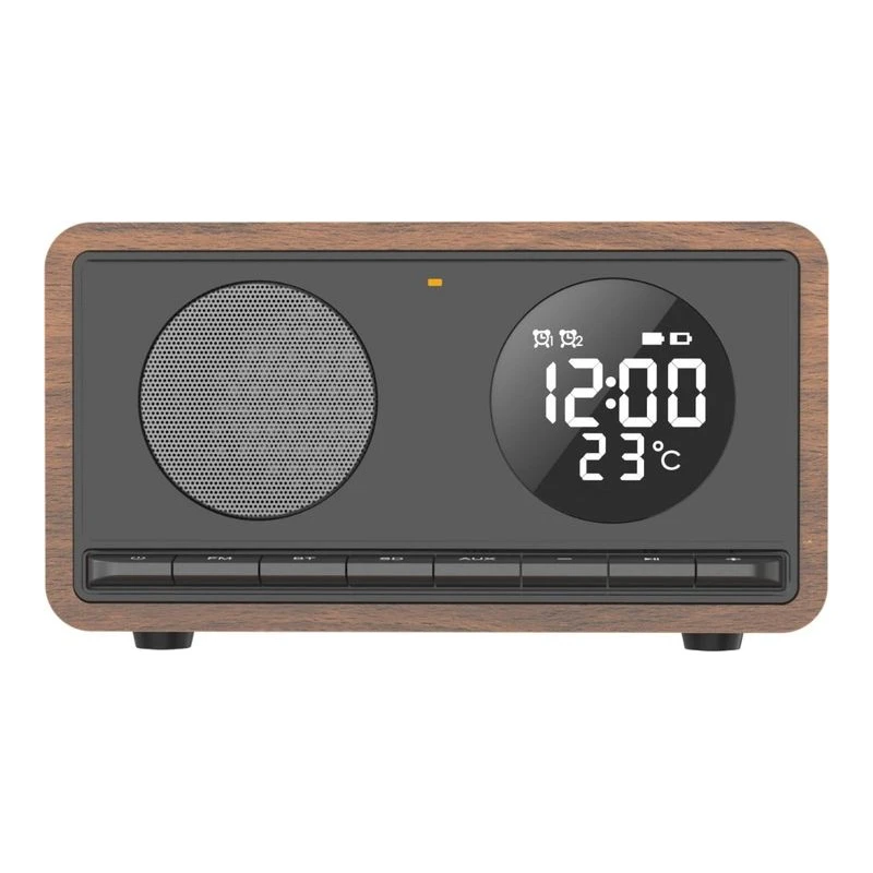 MANTA RIMINI RADIO CLOCK BLACK