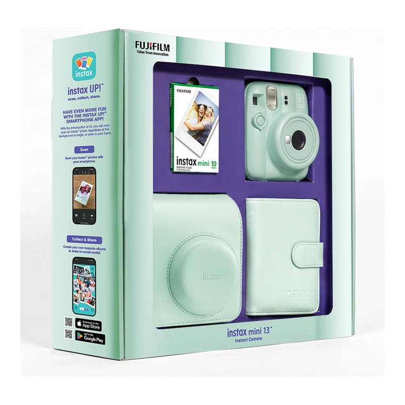FUJIFILM INSTAX MINI 13 GREEN BUNDLE BOX