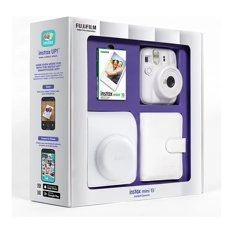 FUJIFILM INSTAX MINI 13 WHITE BUNDLE BOX