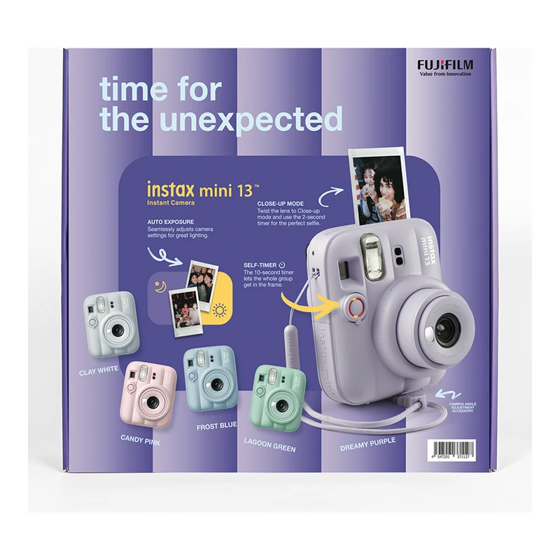 FUJIFILM INSTAX MINI 13 PURPLE BUNDLE BOX