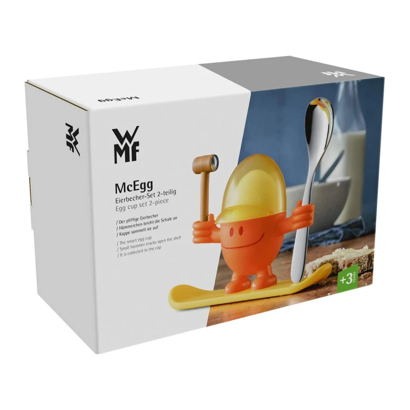 WMF 0616687450 MC EGG ДЕТСКИ К-КТ ПОСТАВКА ЗА ЯЙЦЕ ОРАНЖЕВА