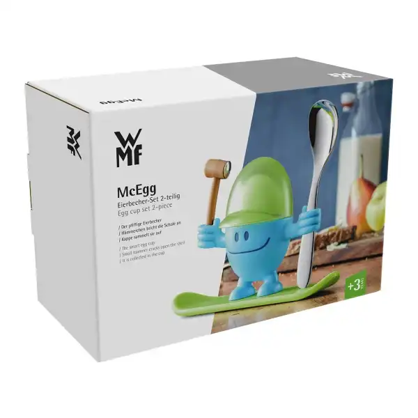 WMF 0616687620 MC EGG ДЕТСКИ К-КТ ПОСТАВКА ЗА ЯЙЦЕ ЗЕЛЕНА