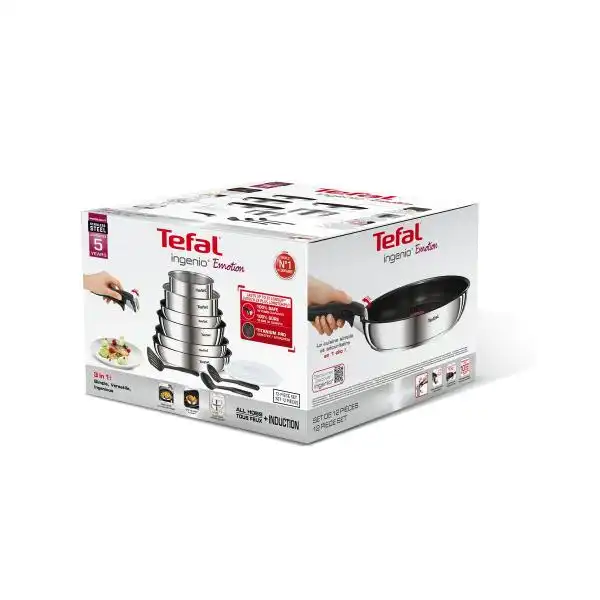 TEFAL L948SC04 INGENIO КОМПЛЕКТ ТИГАНИ 12 ЧАСТИ