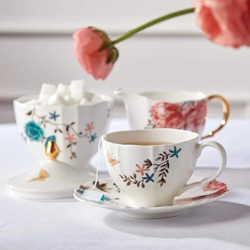 LENOX 890727 SPRIG&VINE WH К-КТ ЧАША С ЧИНИЯ ЗА ЧАЙ 200МЛ