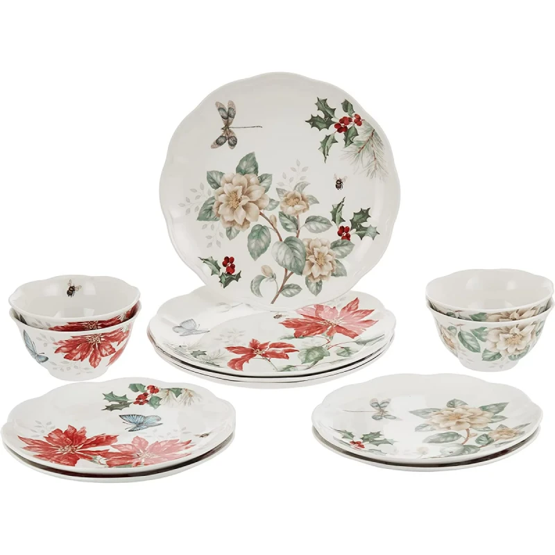 LENOX 884473 BUTTERFLY MDW HOLIDAY С-3 ЗА ХРАНЕНЕ 12Ч
