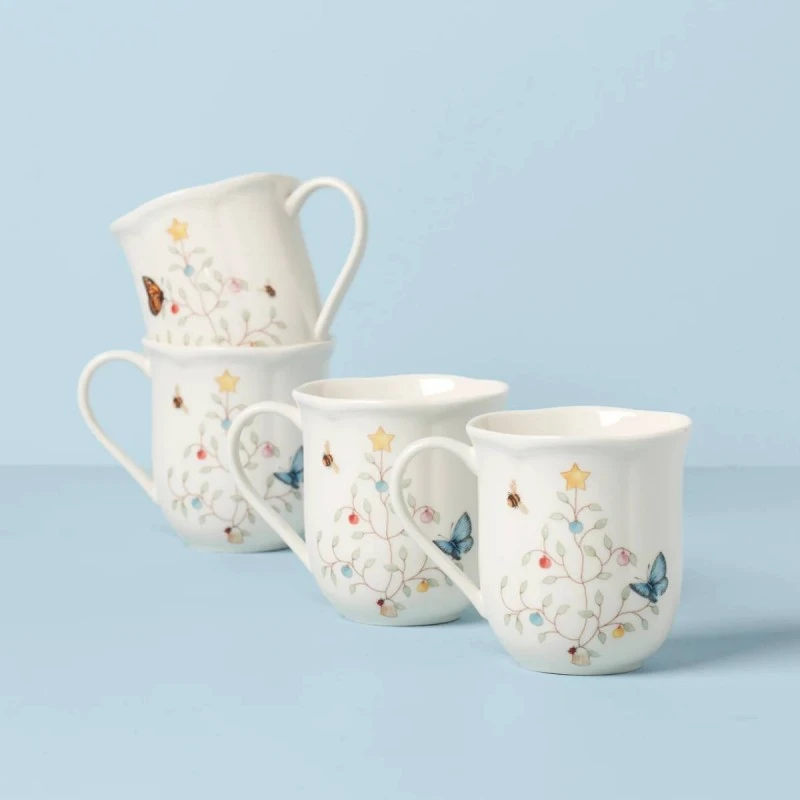 LENOX 810138 BUTTERFLY MDW SEASONAL К-Т МЪГОВЕ 4БР