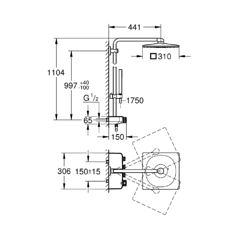 GROHE EUPHORIA SMART CONTROL SYSTEM 26508LS0