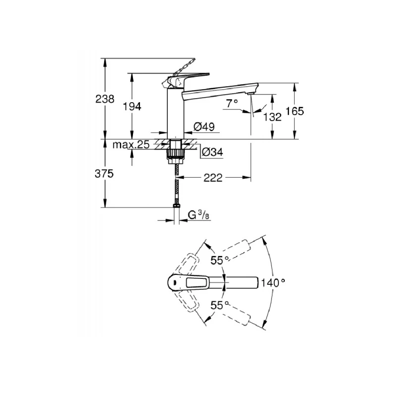 GROHE BAULOOP 31706000