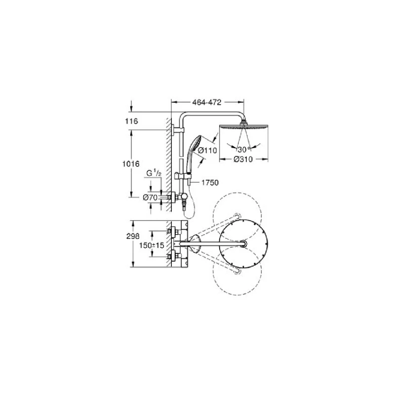 GROHE EUPHORIA XXL SYSTEM 310 26075000