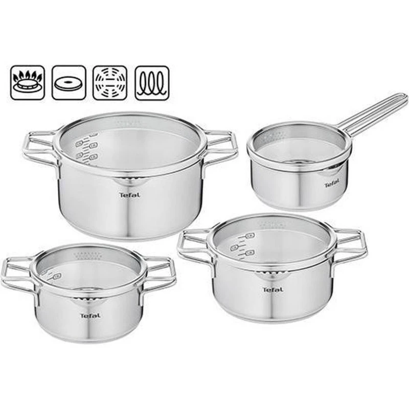 TEFAL H852S856 NORDICA К-КТ ТЕНДЖЕРИ 8 ЧАСТИ