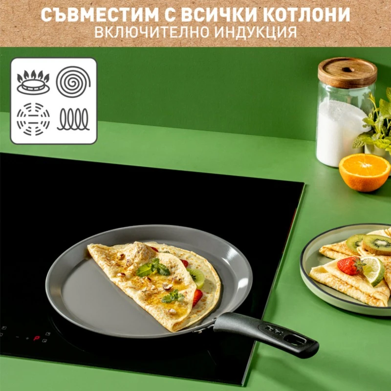 TEFAL C4243853 25 СМ CERAMIC RENEW ТИГАН ЗА ПАЛАЧИНКИ