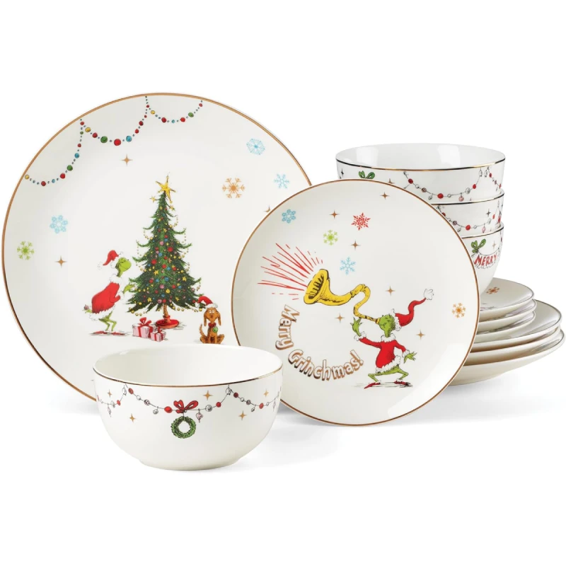 LENOX 895051 MERRY GRINCHMAS СЕТ 12Ч