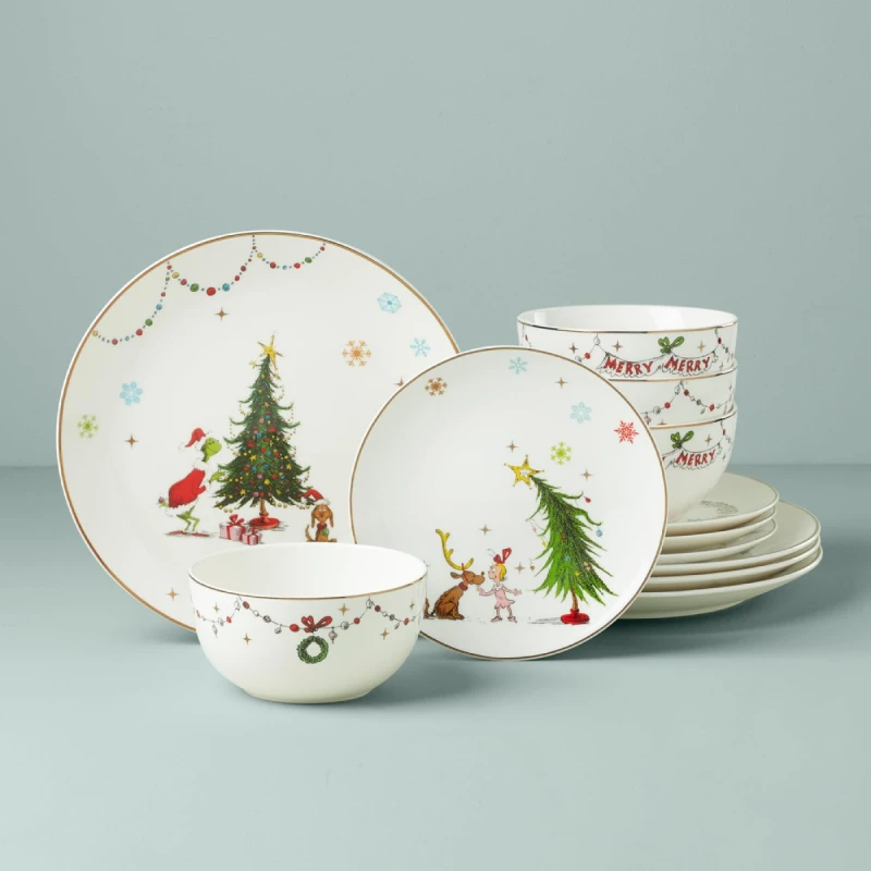 LENOX 895051 MERRY GRINCHMAS СЕТ 12Ч