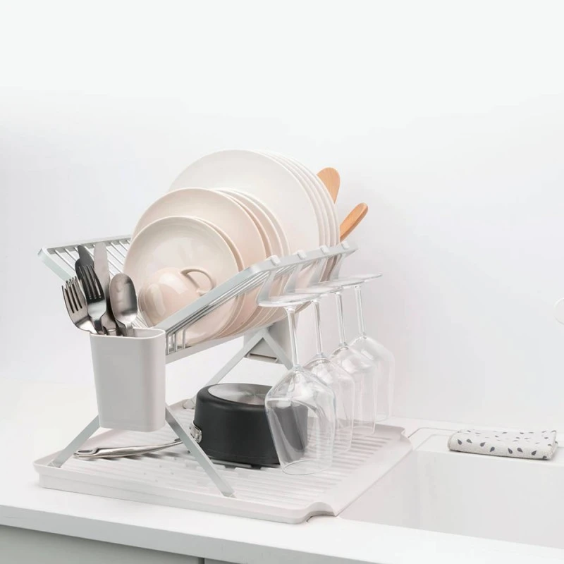 BRABANTIA  1004152 СГЪВАЕМ СУШИЛНИК ЗА СЪДОВЕ LIGHT GREY