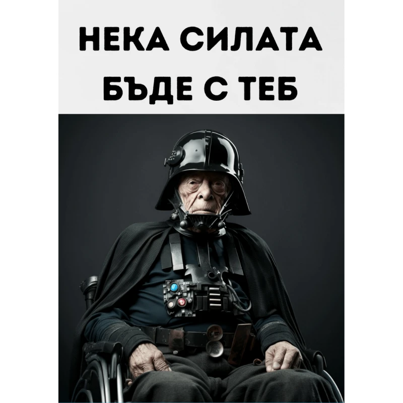 CRAZY STORE КАРТИЧКА НЕКА СИЛАТА БЪДЕ С ТЕБ