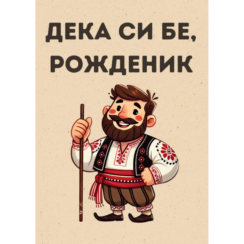 CRAZY STORE КАРТИЧКА ДЕКА СИ БЕ РОЖДЕНИК