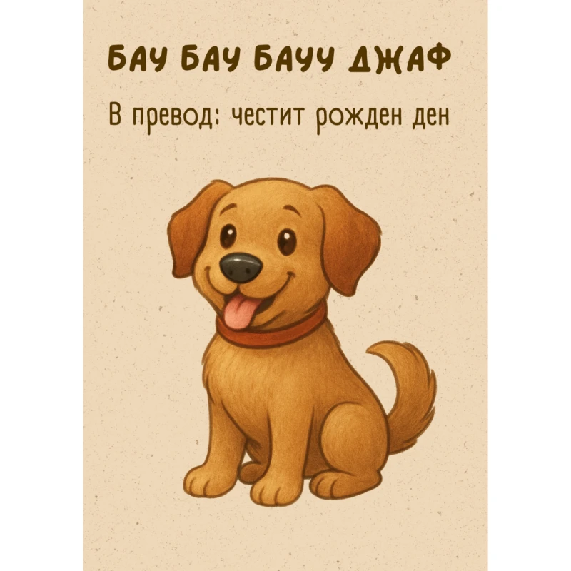 CRAZY STORE КАРТИЧКА  БАУ БАУ ДЖАФ ДЖАФ