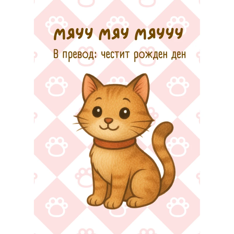 CRAZY STORE КАРТИЧКА  МЯУ МЯУ МЯУУУ ЧРД