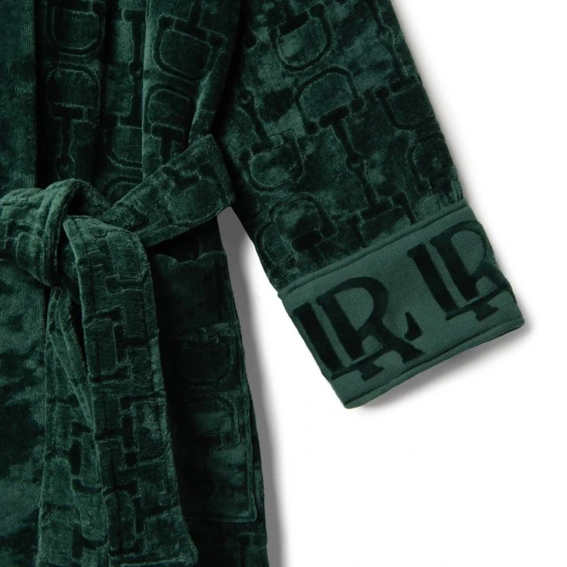 LA REINA ХАЛАТ ЗА БАНЯ VERA ЗЕЛЕН S-M