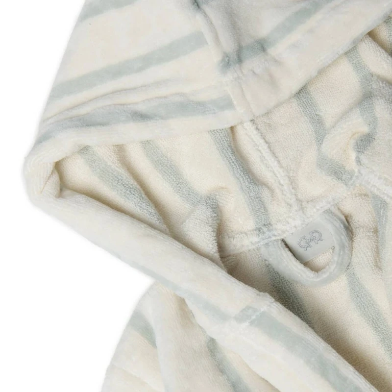 LA REINA ДЕТСКИ ХАЛАТ ЗА БАНЯ VIVIA STRIPE ЗЕЛЕН 6-8Г