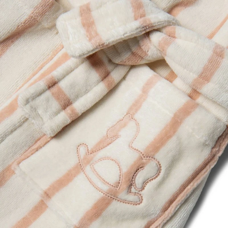 LA REINA ДЕТСКИ ХАЛАТ ЗА БАНЯ VIVIA STRIPE РОЗОВ 4-6Г