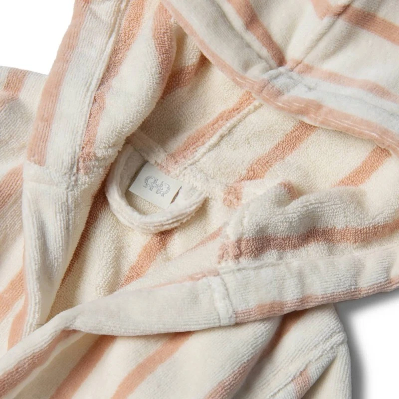 LA REINA ДЕТСКИ ХАЛАТ ЗА БАНЯ VIVIA STRIPE РОЗОВ 6-8Г