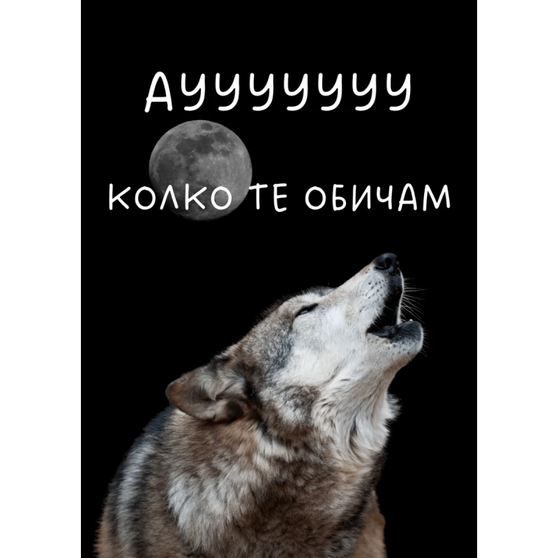 CRAZY STORE КАРТИЧКА АУУ КОЛКО ТЕ ОБИЧАМ