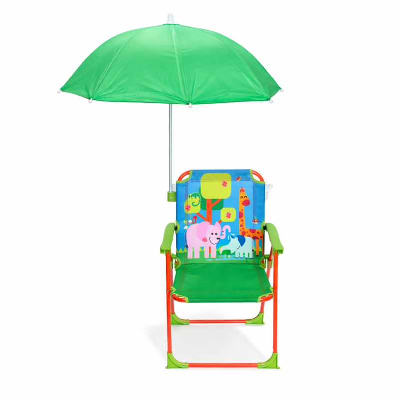 Сгъваемо Детско Столче с Чадър TOFFY със Забавен Дизайн – За Дом, Градина и Плаж