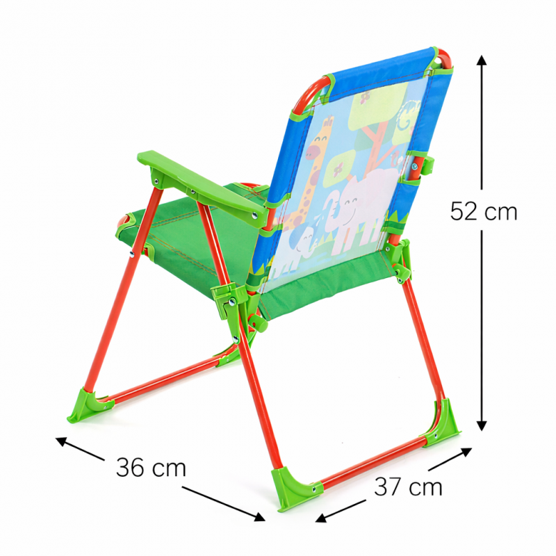 Сгъваемо Детско Столче с Чадър TOFFY със Забавен Дизайн – За Дом, Градина и Плаж
