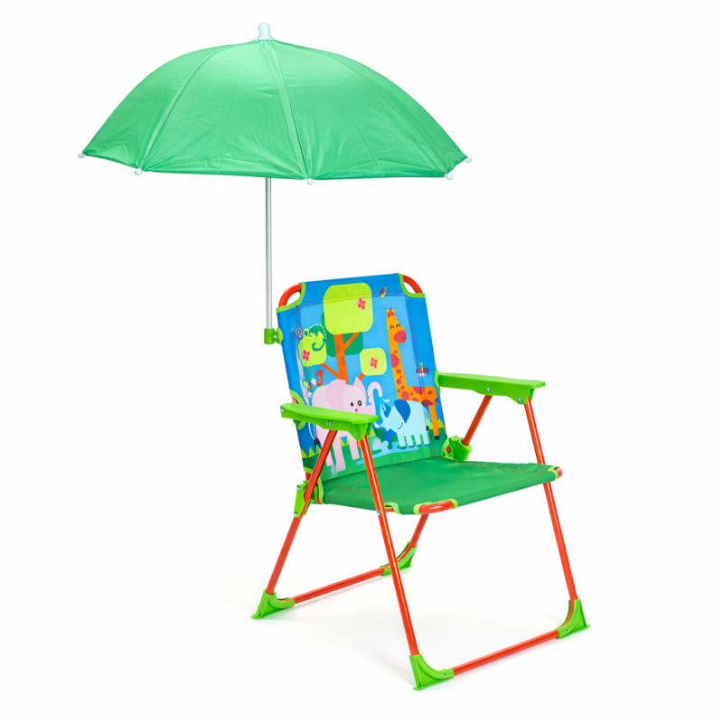 Сгъваемо Детско Столче с Чадър TOFFY със Забавен Дизайн – За Дом, Градина и Плаж