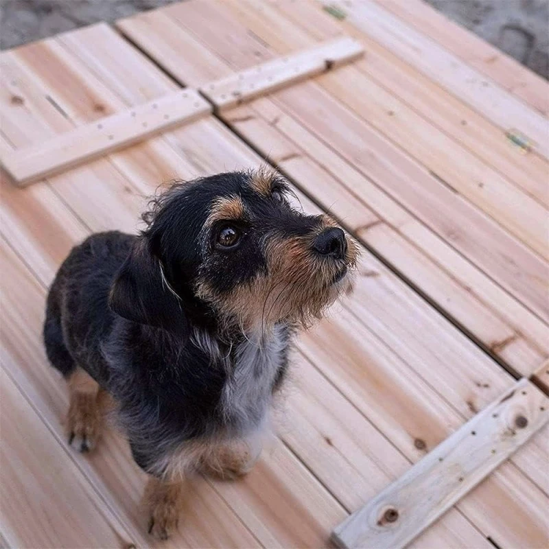 Голям Детски Пясъчник с Пейки и Сгъваем Капак GINGER HOME 157x157x21см, Дървен